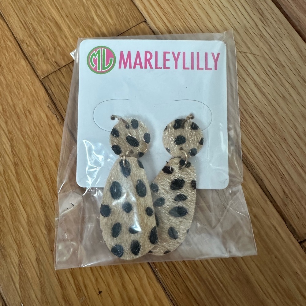Marleylilly Leopard Print Earrings